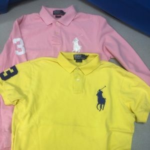 His and her polos by Ralph Lauren both in large…perfect for spring pictures!